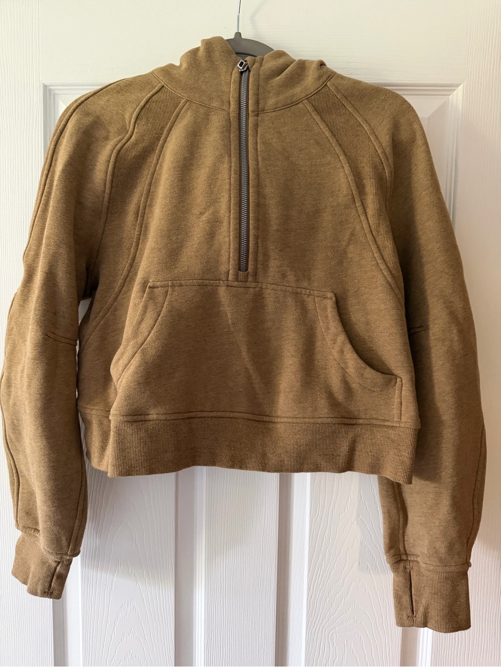 lululemon athletica Cropped Half-Zip Turtleneck Sweatshirt - Camel Brown
